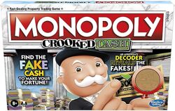 Monopoly Монополия Игра настольная Декодер F2674 Crooked Cash Board Game Ha