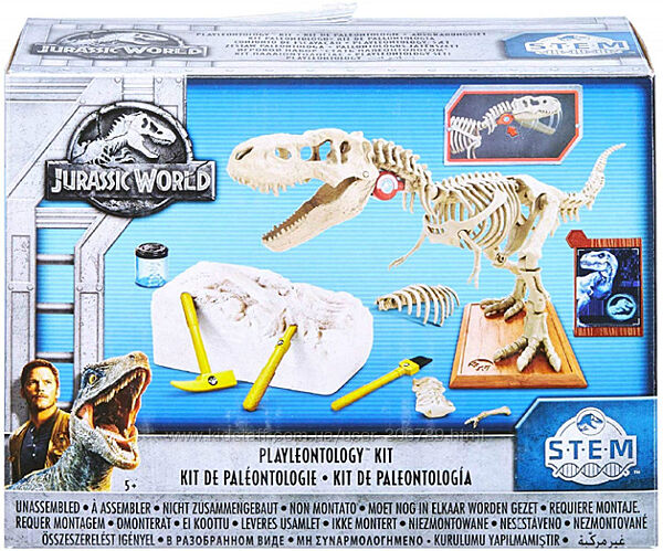 Jurassic World Stem Playleontology Тирекс Набор палеонтология раскопки дино
