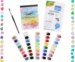 акварель Crayola краски акварельный набор Deluxe Watercolor Kit Paint Set с