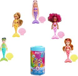 Barbie Chelsea Color Reveal Mermaid барби Челси сюрприз русалка HCC75