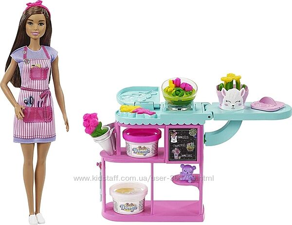 Barbie Florist Кукла Барби Флорист цветочный магазин flower making station