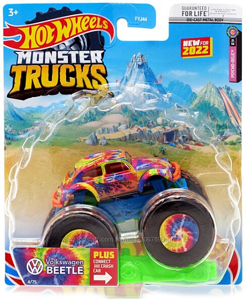 Hot Wheels Monster jam trucks volkswagen beetle жук внедорожник джип scale 