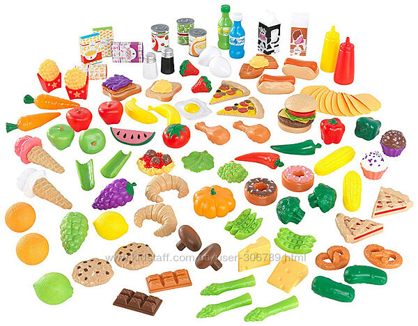 KidKraft Набор игрушечных продуктов 115 деталей tasty treats play food set