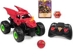 Hot Wheels Monster Jam Bakugan Dragonoid и фигурка Внедорожник джип драгоно