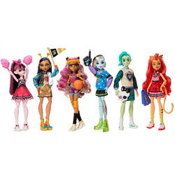 Monster High Ghoul Spirit Sporty набор 6 кукол Тореляй, Клео, Клодин, Драку