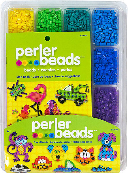 Perler Термомозаика Перлер 4000 бусинок в кейсе Beads Fuse Beads Tray