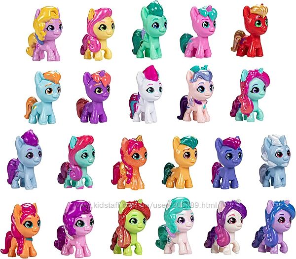 My Little Pony Mini набор 22 фигурки пони World Magic Meet The Minis F6113 