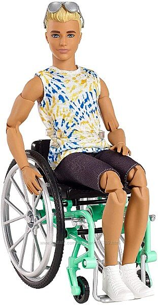 Barbie Ken кен 167 GWX93 Fashionistas Wheelchair Ramp Wearing в кресле-кол