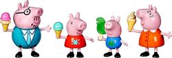 Peppa Pig семья Пеппы свинка Пеппа Peppas Family мороженное Ice Cream Figur