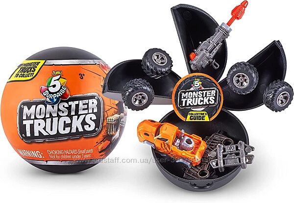 5 Surprise Monster Truck Шар сюрприз Zuru Capsule Collectible Toy