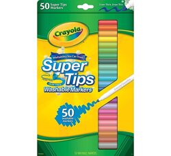 Crayola Смывающиеся фломастеры 50 штук 50ct Washable Super Tips