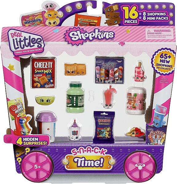 Shopkins Real Littles еда автомат 16 фигурок в ассортименте Variety Pack 8 
