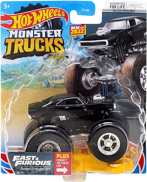 Hot Wheels Monster Trucks Jam Fast Furious Dodge Charger Monster Trucks 16