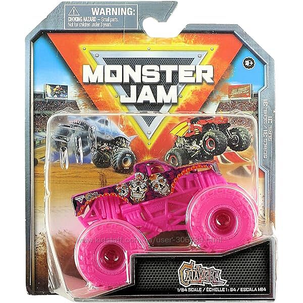 Monster Jam Trucks Calavera 164 Внедорожник джип Diecast Truck Spin Master