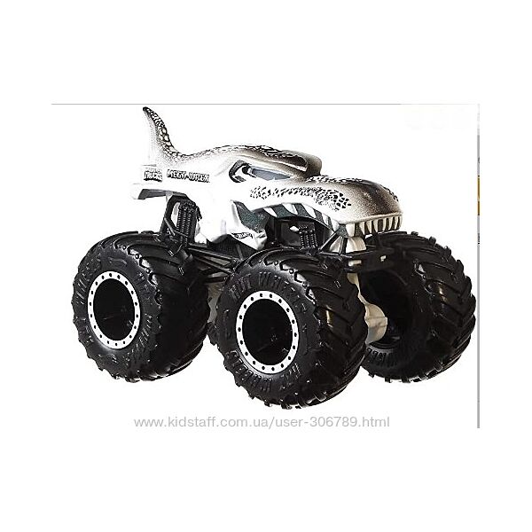 Hot Wheels Monster trucks Mega Wrex ИЗ НАБОРА Creature smashers 164 HGX13