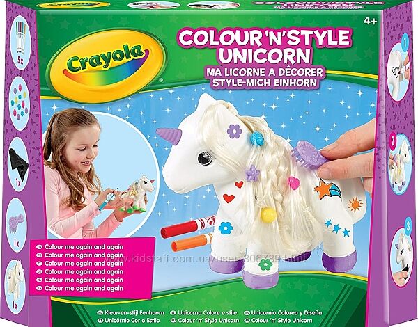 Набор Crayola Colour n Style Unicorn раскрась и укрась единорога