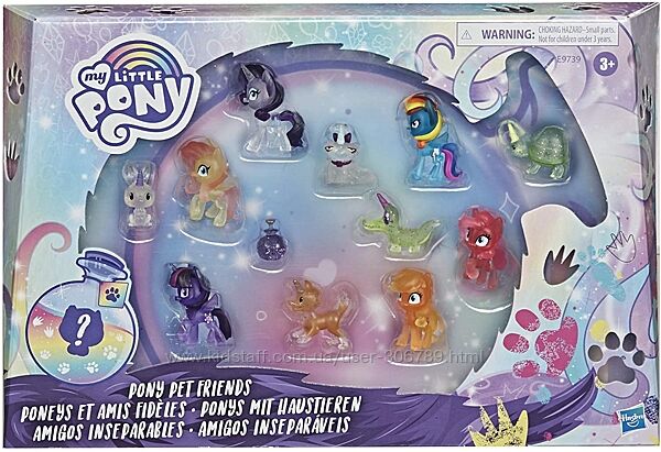 My Little Pony Collection Фигурки 12 шт Pony Pet Friends E9739 Hasbro Моя М