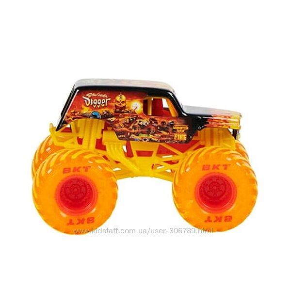Monster Jam Truck Son-Uva Digger из набора огонь и лед Fire & Ice 164 Scal