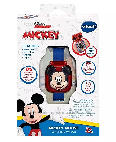VTech часы Микки Маус Disney Junior Mickey Mouse Learning Watch Развивающие