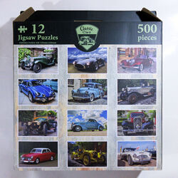 Набір з 12 пазлів ретро автомобілів Classic Cars Puzzle 6000 елементів