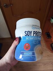 Соевый протеин, Soy Protein Powder Vanilla, Puritans Pride, 455 г