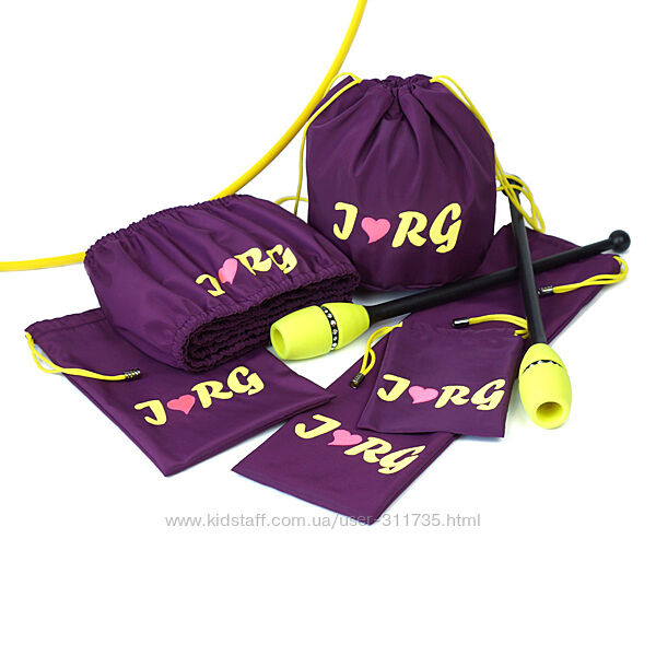 Набір чохлів для гімнастичних предметів - Сливовий від TaiskaHM