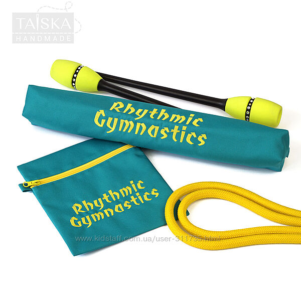 Набір чохлів для булав та скакалки - Бірюзовий від TaiskaHM