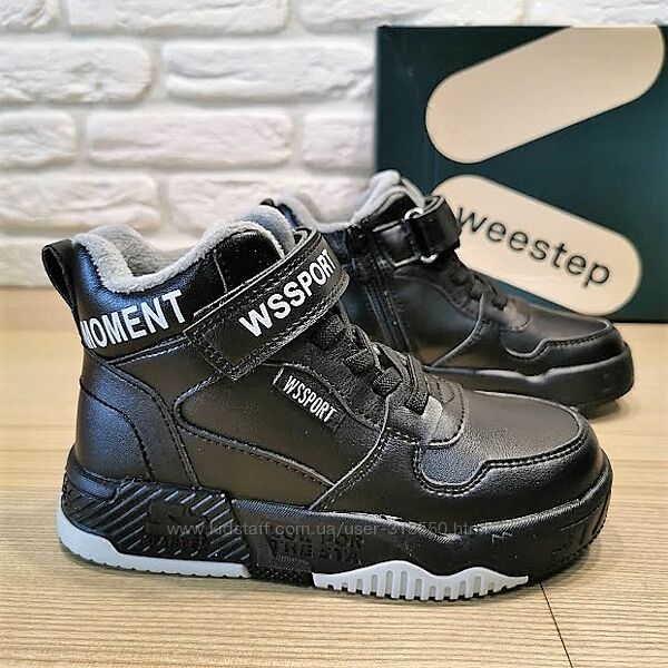 Деми ботинки Weestep 5841BK черный размеры 27-32
