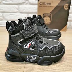 Деми ботинки Clibee P641b черный размеры 23-27