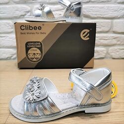 Босоножки Clibee AB21s серебро размеры 28-30