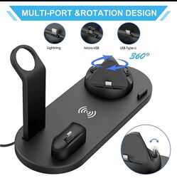 Станция для зарядки смартфонов, айфонов, смарт часов, наушников.