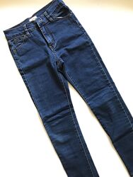 Классические синие джинсы, высокая посадка