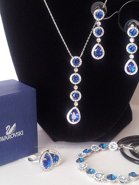 Шикарні прикраси, сережки, комплекти з камнями та кристалами SWAROVSKI