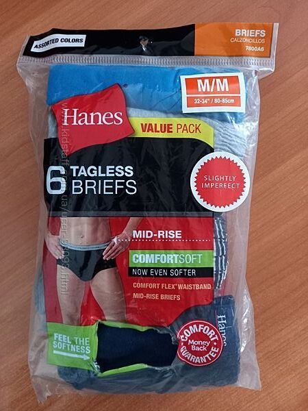 Трусы подростковые Hanes набор 6 шт на мальчика 12-14 лет