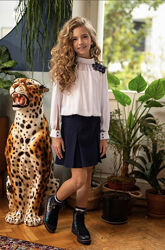 Блузка шифонова, з мереживом sly 114s/20