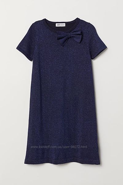H&M Милое платьице с блестками для 6-8 в наличии