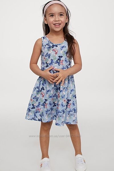 H&M Милое платье с бабочками для 1,5-2 лет