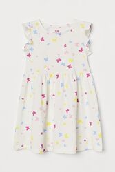 H&M Классное платьице с бабочками для 4-6 лет