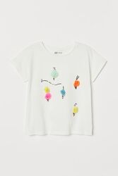 H&M Суперская футболочка с мороженками для 4-6 лет