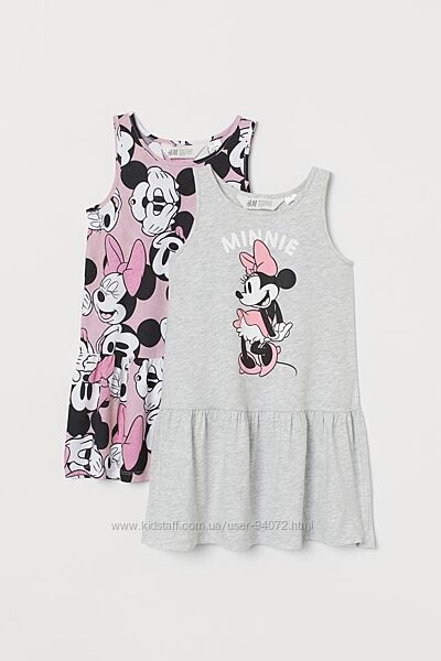 H&M Комплект платьиц серии Minnie Mouse для 2-6 лет