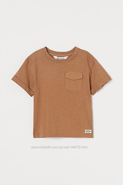 H&M Стильная футболка с карманом для 6-10 лет