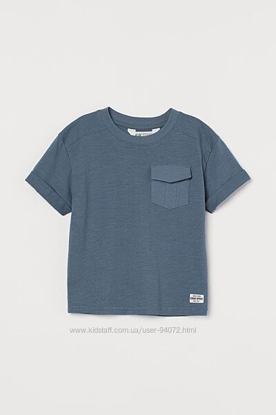 H&M Стильная футболка с карманом для 2-10 лет