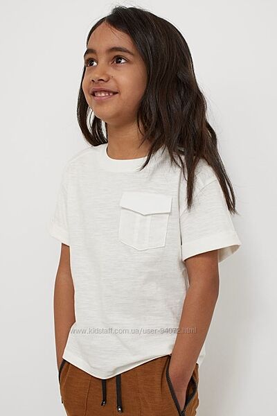 H&M Футболка с карманом для 6-8 лет