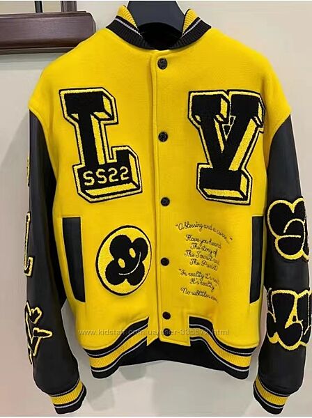 Louis Vuitton Yellow & Black Panther Varsity Jacket