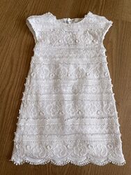 Сукня плаття нарядне біле Zara 122 7
