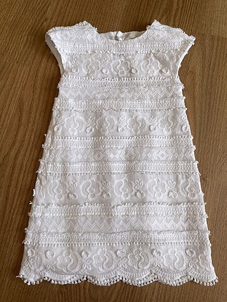 Сукня плаття нарядне біле Zara 122 7