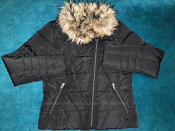 Теплая черная куртка курточка пуховик Clockhouse. Размер-eur/38. М