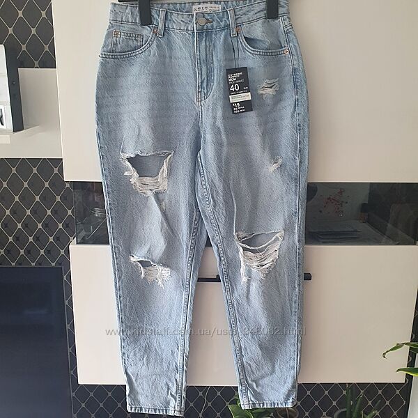 Фирменные джинсы Mom, Англия, размер 40европейский