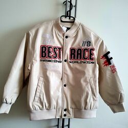 Новая куртка бомбер кожзам ,130см, Zara, Испания, 860гр