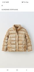 Новая деми куртка Zara, Испания на рост 120см,164см,860гр